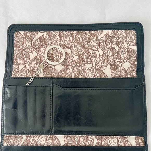 Hobo International Black Smooth Embossed Quilted Leather Trifold Wallet - Picture 11 of 12